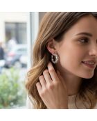 Boucles d'oreilles Eoscale argentées