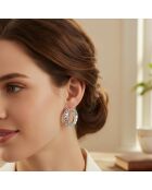 Boucles d'oreilles Eoscale argentées