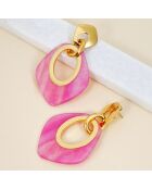 Boucles d'oreilles Gelina Steel doré/rose