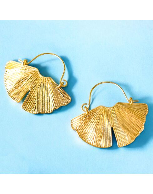 Boucles d'oreilles Lotusa dorées