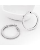 Boucles d'oreilles Eosquar argentées