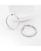 Boucles d'oreilles Eosquar argentées