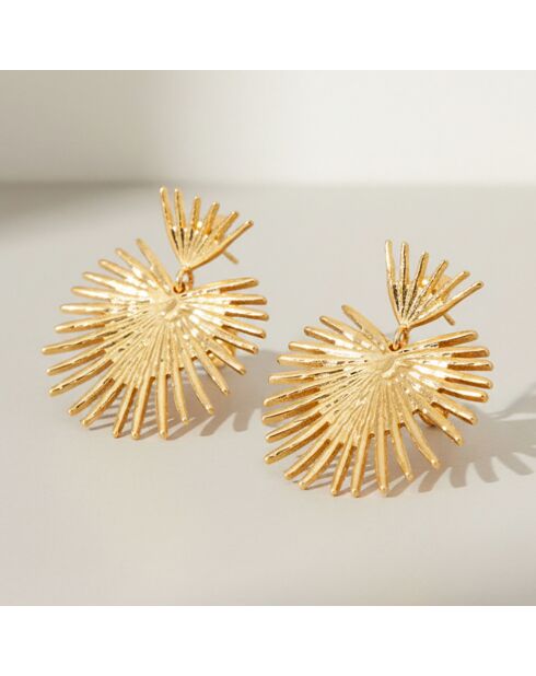 Boucles d'oreilles Palmasol dorées