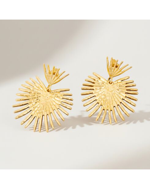 Boucles d'oreilles Palmasol dorées