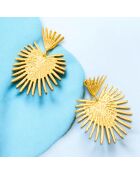 Boucles d'oreilles Palmasol dorées