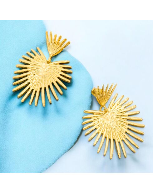 Boucles d'oreilles Palmasol dorées