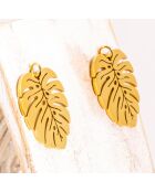 Boucles d'oreilles Jungle Steel dorées