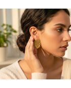 Boucles d'oreilles Jungle Steel dorées