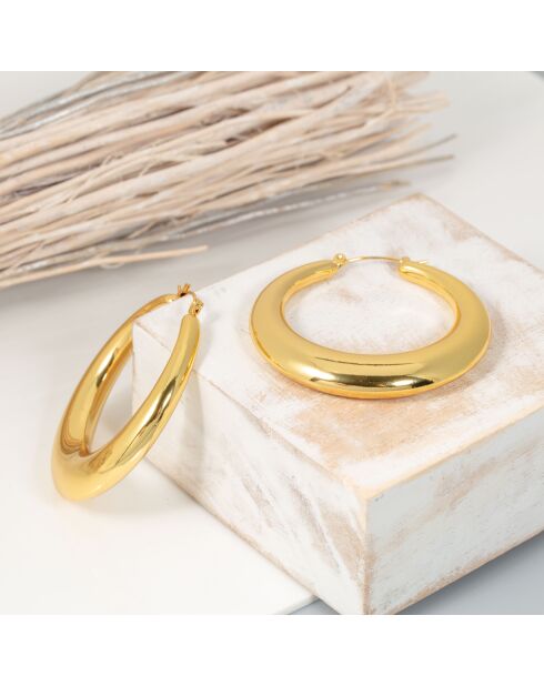 Boucles d'oreilles Eobol dorées