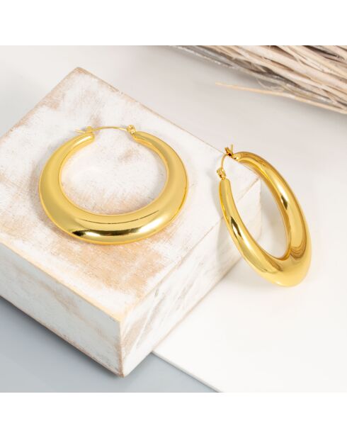 Boucles d'oreilles Eobol dorées