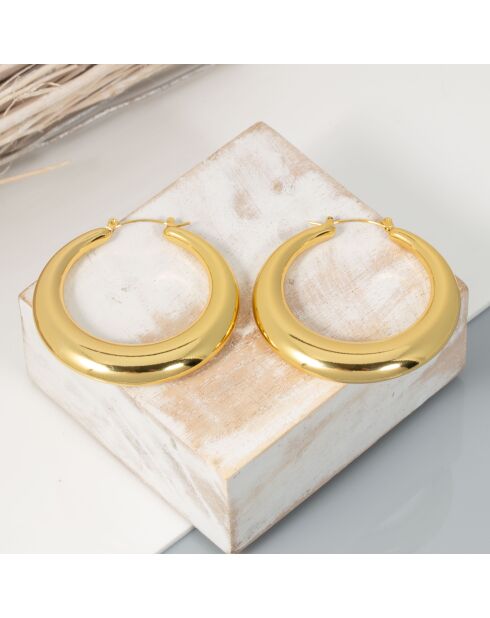 Boucles d'oreilles Eobol dorées