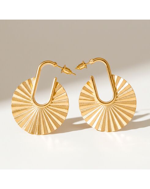 Boucles d'oreilles Kyotis dorées
