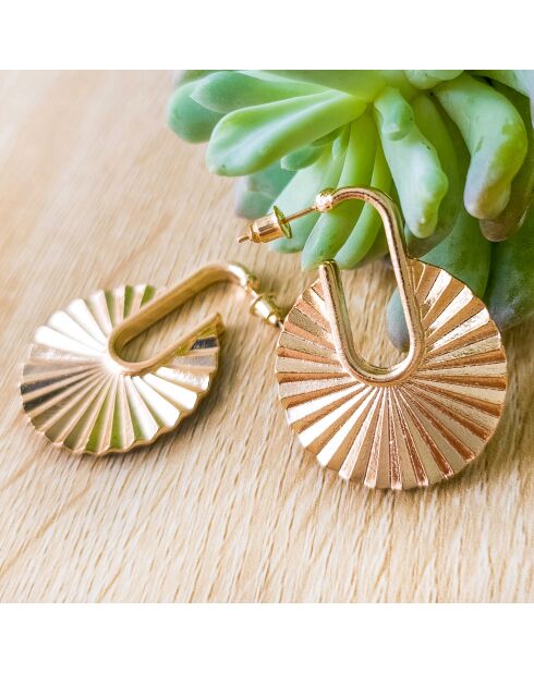 Boucles d'oreilles Kyotis dorées