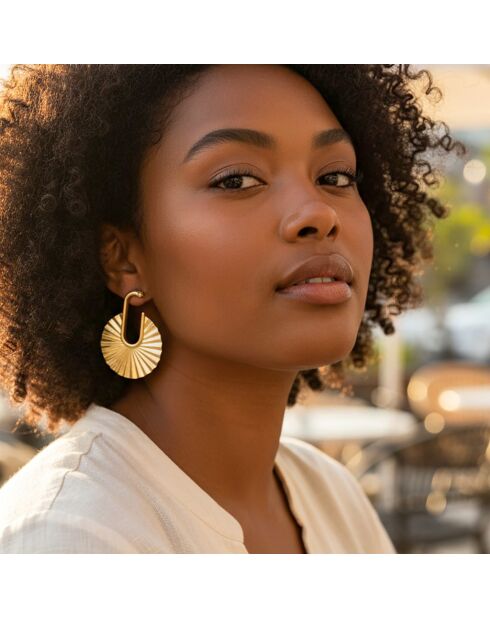 Boucles d'oreilles Kyotis dorées