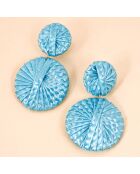 Boucles d'oreilles Roma argenté/bleu ciel