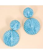 Boucles d'oreilles Roma argenté/bleu ciel