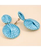 Boucles d'oreilles Roma argenté/bleu ciel