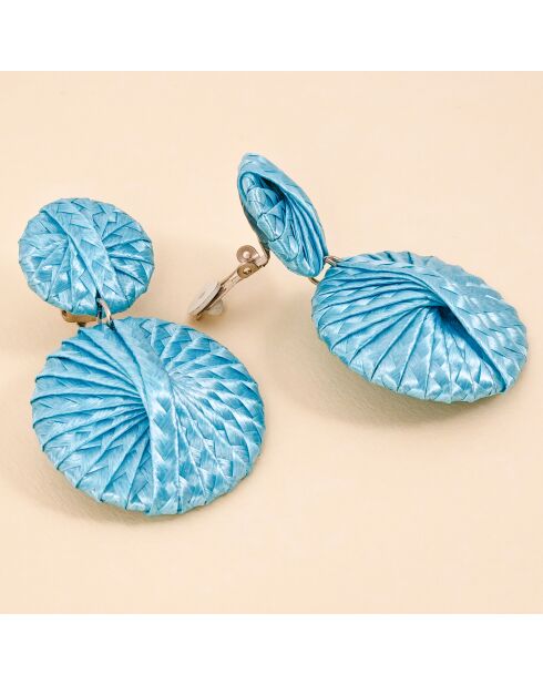Boucles d'oreilles Roma argenté/bleu ciel