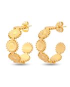 Boucles d'oreilles Sunsil Steel dorées