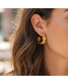 Boucles d'oreilles Sunsil Steel dorées