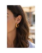 Boucles d'oreilles Sunsil Steel dorées