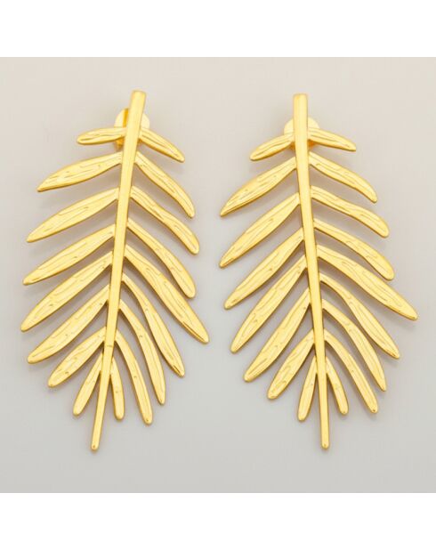 Boucles d'oreilles Palmosa dorées