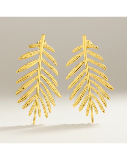 Boucles d'oreilles Palmosa dorées