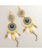 Pendientes Vilaro dorado/negro