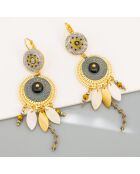 Pendientes Vilaro dorado/negro
