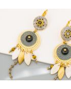 Pendientes Vilaro dorado/negro