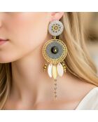 Pendientes Vilaro dorado/negro