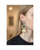 Pendientes Vilaro dorado/negro