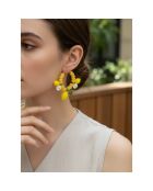 Boucles d'oreilles Mentone Steel doré/jaune