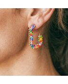 Boucles d'oreilles Italian Valley doré/multicolore