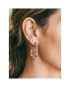 Boucles d'oreilles Italian Valley doré/multicolore