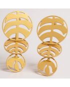 Boucles d'oreilles Cocoleaf dorées