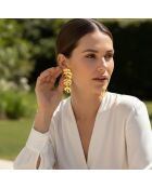 Boucles d'oreilles Cocoleaf dorées