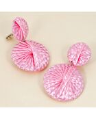 Boucles d'oreilles Roma argenté/rose