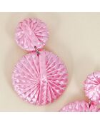 Boucles d'oreilles Roma argenté/rose