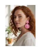Boucles d'oreilles Roma argenté/rose
