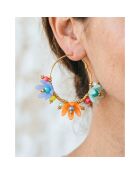 Boucles d'oreilles Mount Flowers Steel doré/multicolore