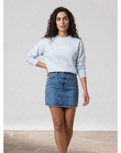 Decon Iconic Dunkelblauer kurzer Jeansrock