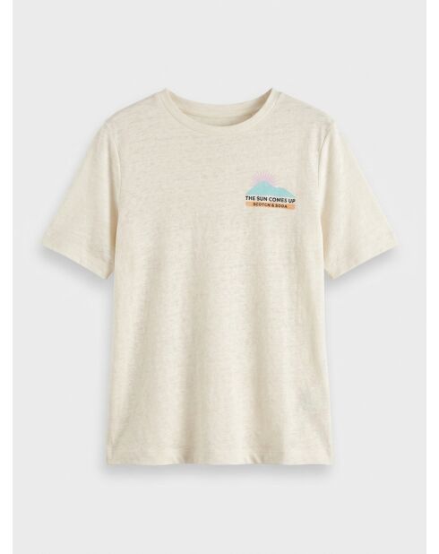 Wit T-shirt van 100% linnen