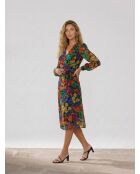 Mehrfarbiges Blumenkleid Arina