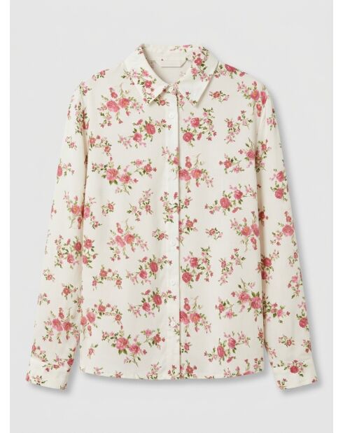 Weiß/rosafarbenes Vintage-Cosie-Hemd