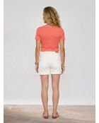 Short en denim blanc