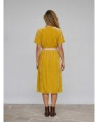 Robe Hoek fluide jaune