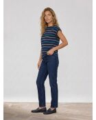 T-Shirt en Coton Fidela à rayures  bleu marine