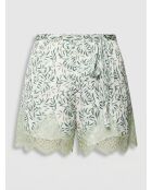 Shorts in seta stampata