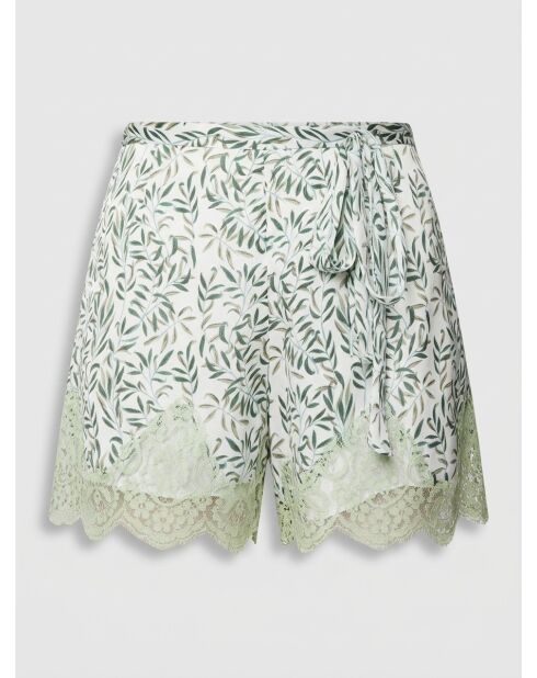 Shorts de seda estampados